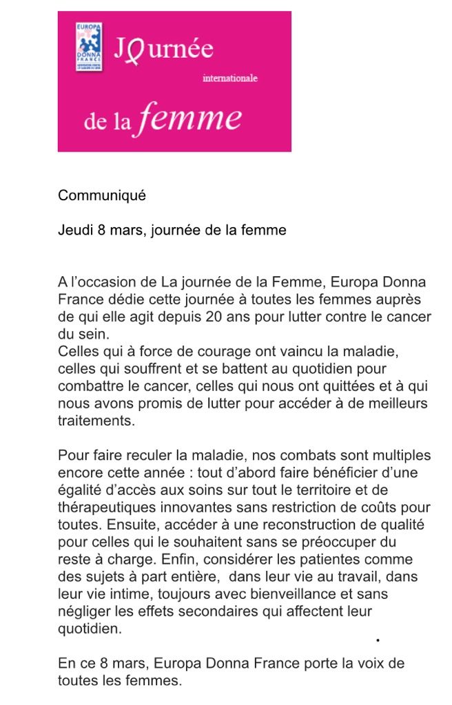 Journée Internationale des Femmes