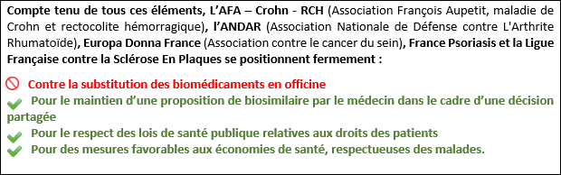 Europa Donna France dit NON à la substitution des biomédicaments par des biosimilaires