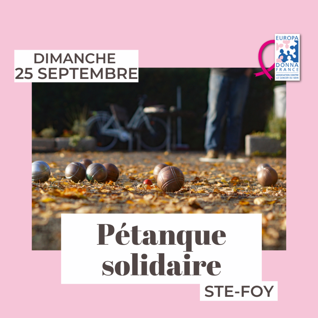 Pétanque solidaire - Sainte-Foy-lès-Lyon