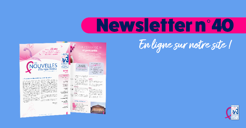 NEWSLETTER n°40 [Tous ensemble contre le cancer du sein]