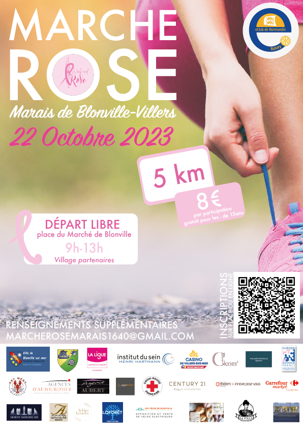 4e édition de la Marche Rose du Marais Blonville/Villers