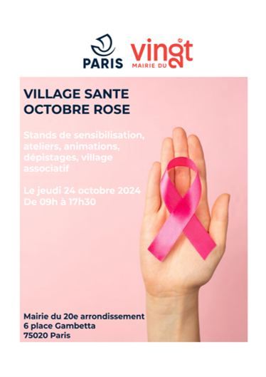 Village santé (Octobre Rose) - Jeudi 24 octobre 2024