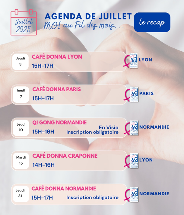 Agenda juillet 2025