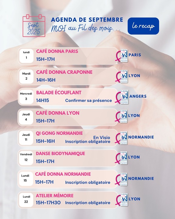Agenda septembre 2025