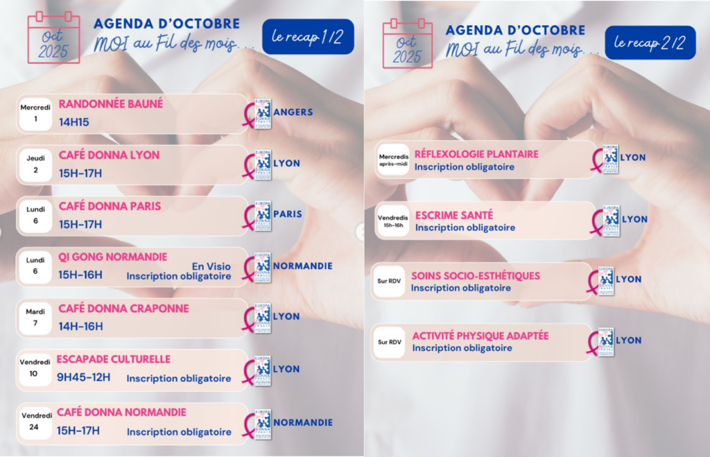 Agenda octobre 2025