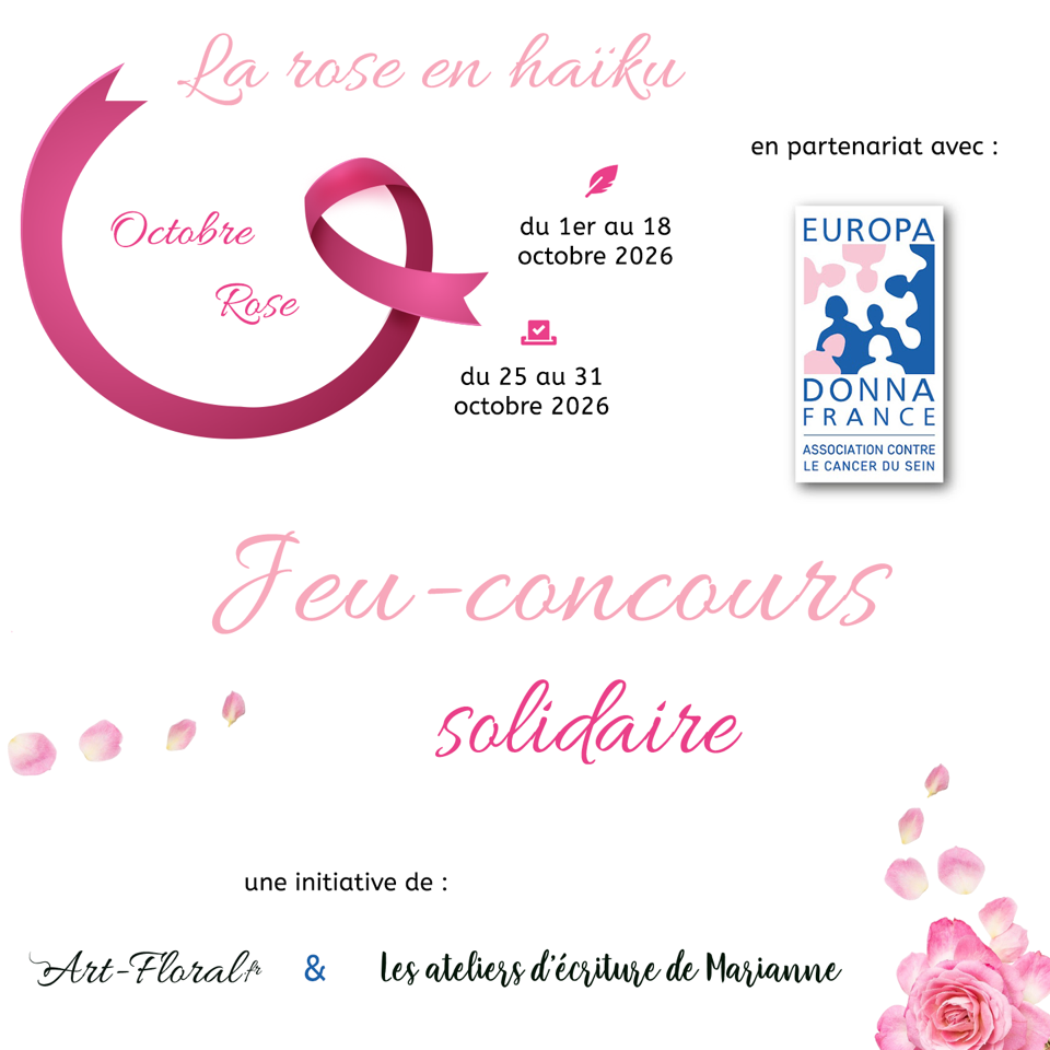 Jeu concours d'écriture de haïkus sur le thème de la rose